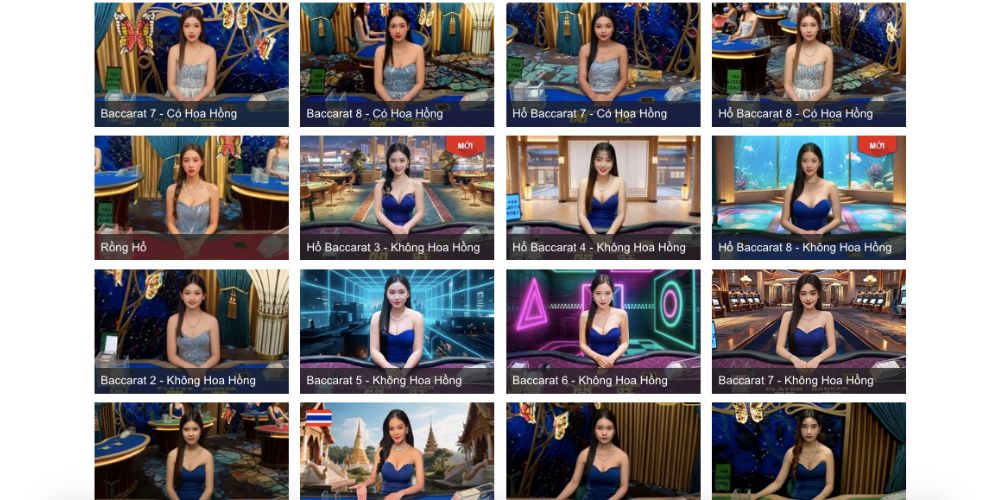 Các sảnh casino hot nhất tại W88