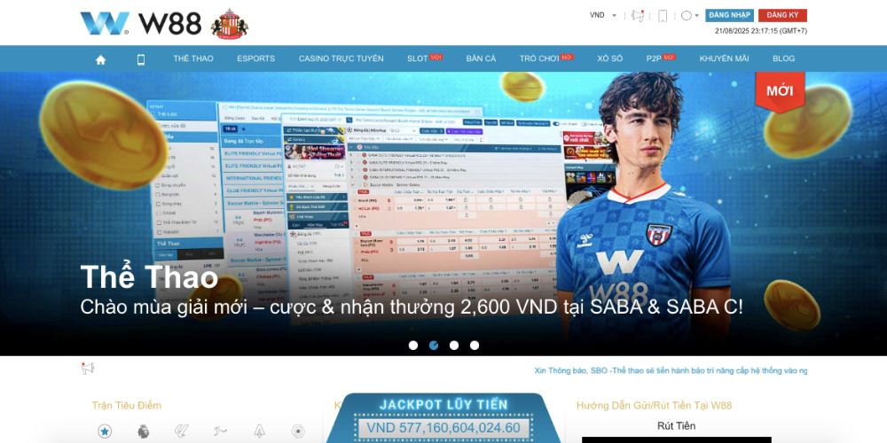 Truy cập trang chủ chính thức khi đăng ký
